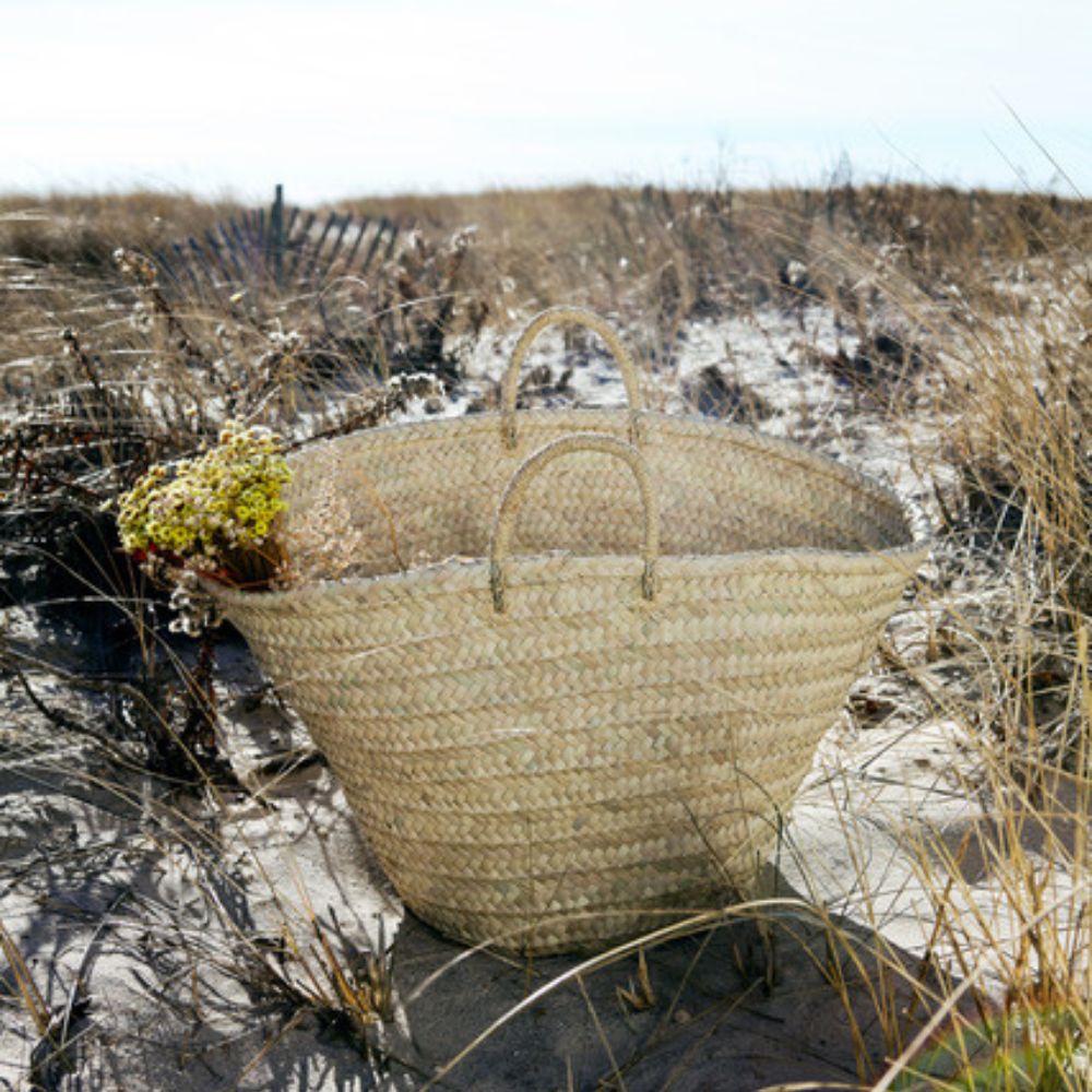 Oversized Palm Basket/Tote