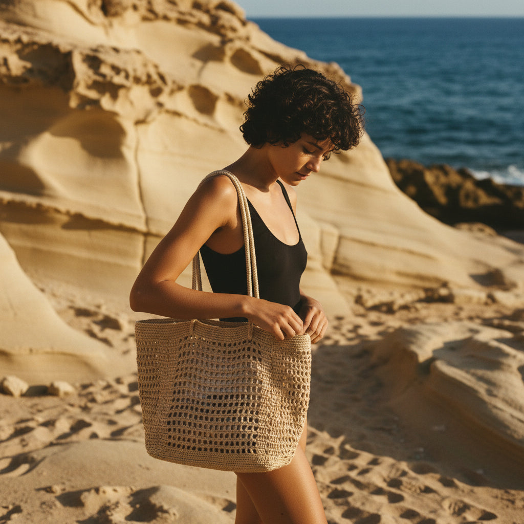 Gisete Beach Tote Bag