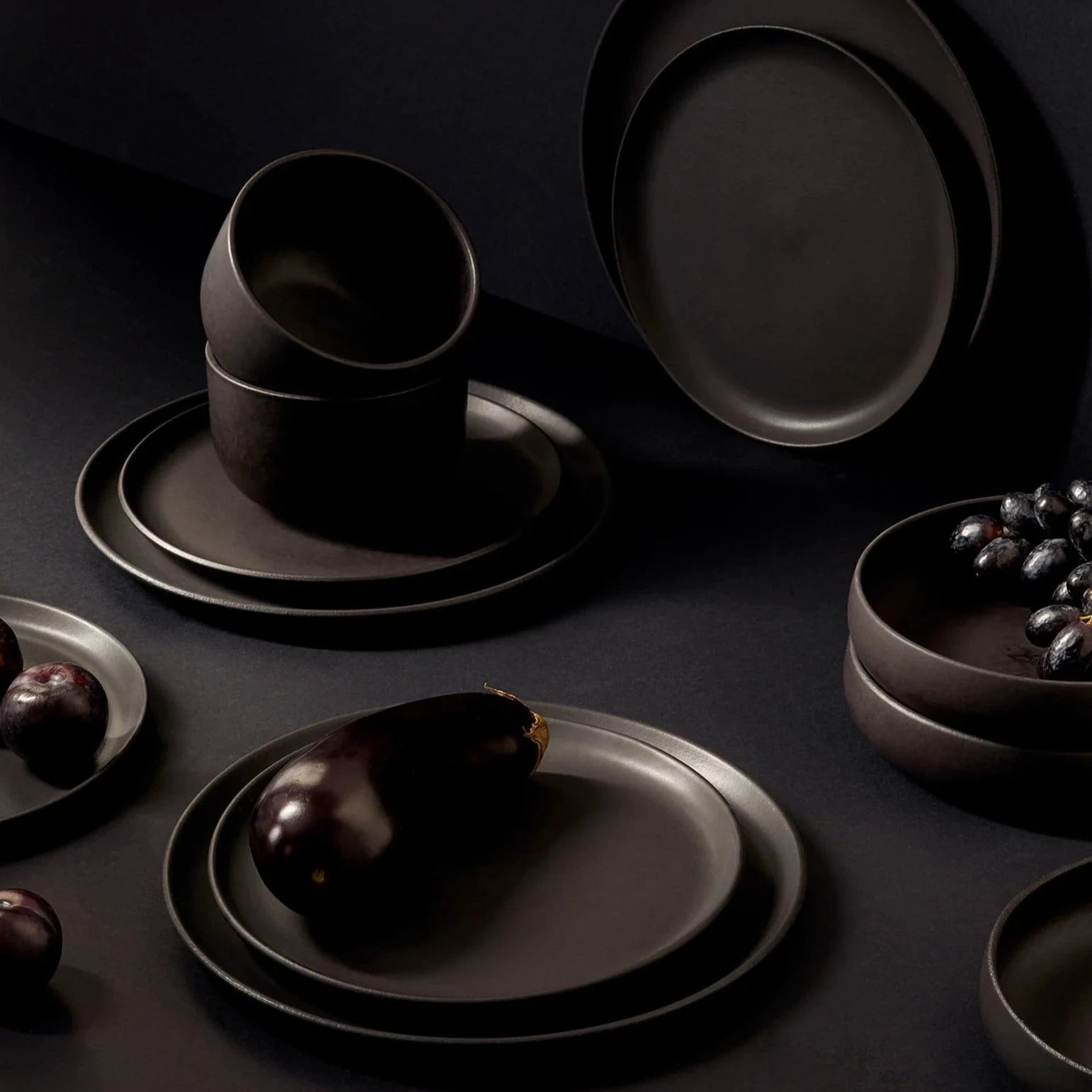 Tunisian Bowl- Matte Black