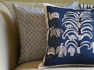 Kenya Indigo Decorative Pillow