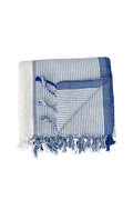 Ivory Blue Tribeca Towel