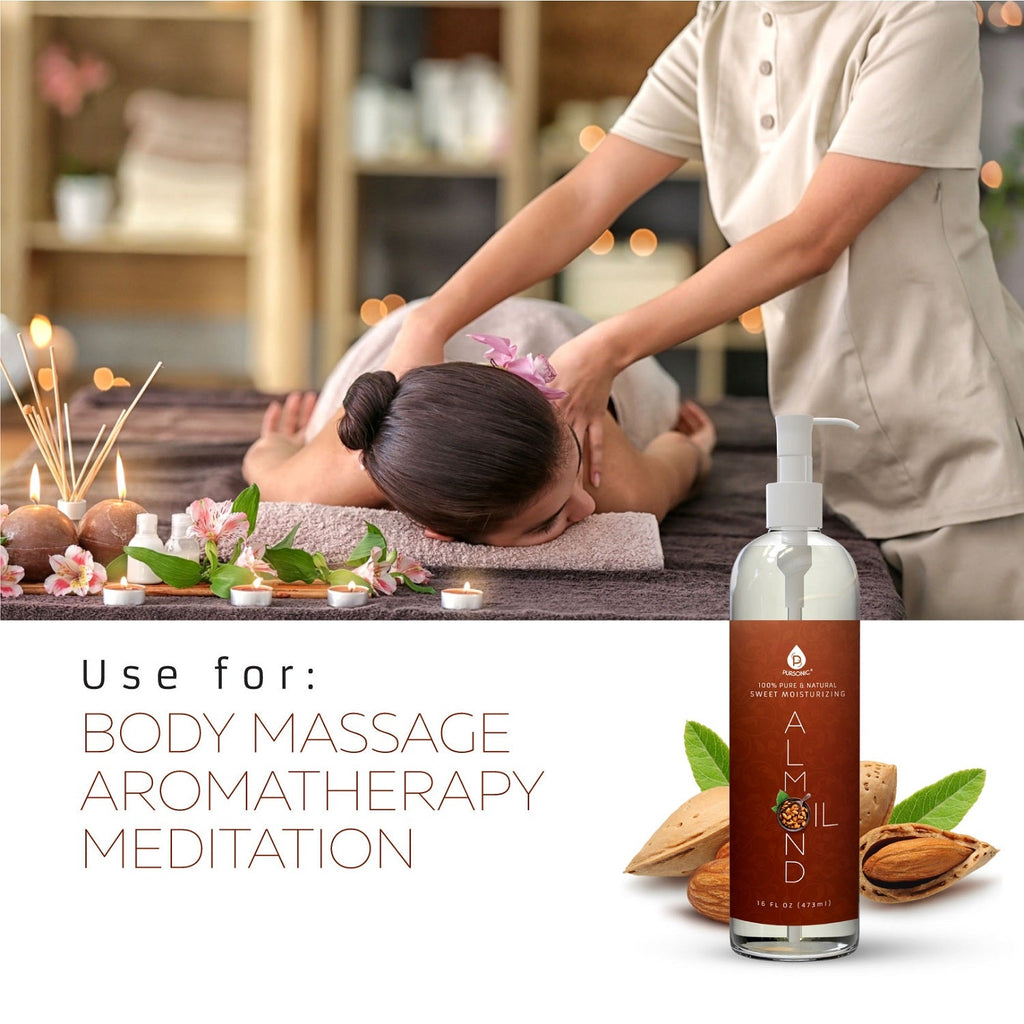 100% Pure & Natural Sweet Almond Oil (16 oz)