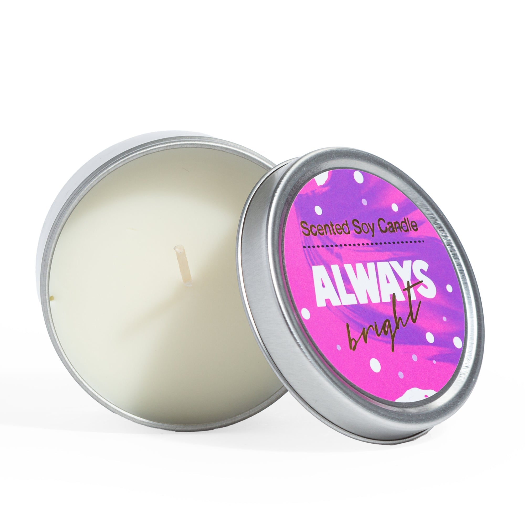 Trio of Tin Soy Candles - Bergamot & Lavender Essential Oils