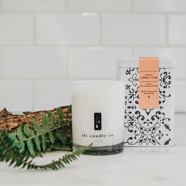 Sandalwood Soy Candle - Amber Noir