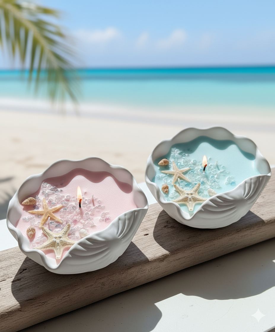 Ocean's Whisper Candle