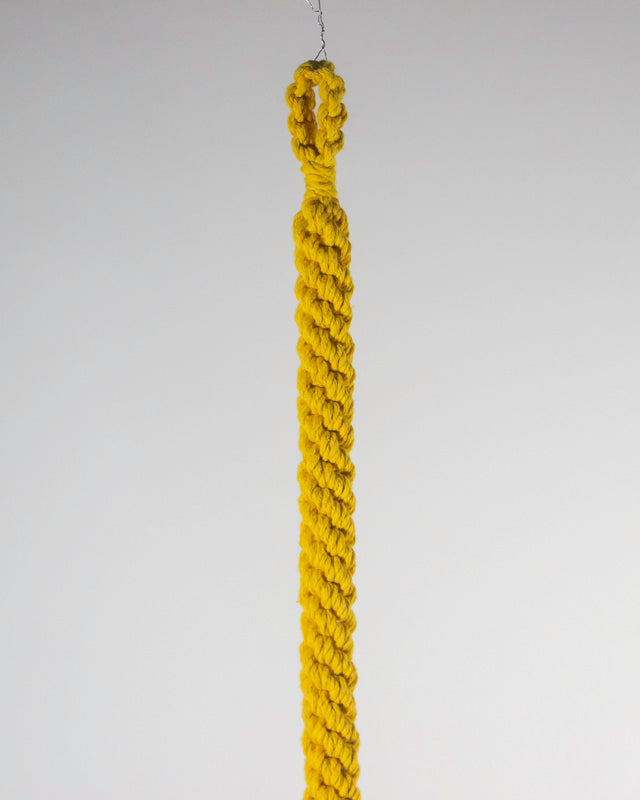 Bluefields Macrame Plant Holder | Yellow