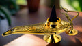 Mini Brass Genie Cone Burner & Lamp