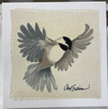 Painting on Raw Silk - In Flight