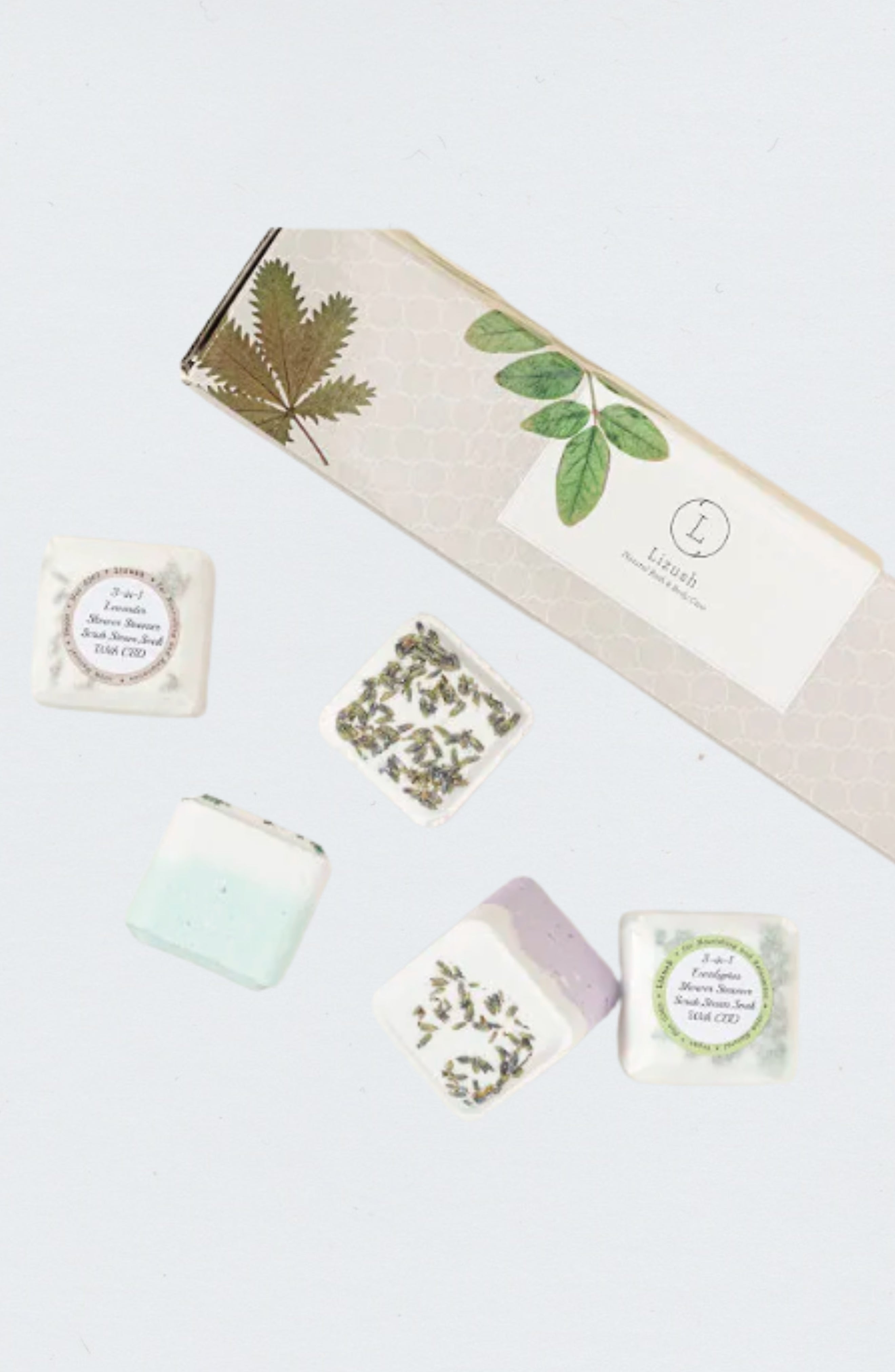 CBD Shower Steamers Gift Set - 5 Big Fizzies (THC Free)