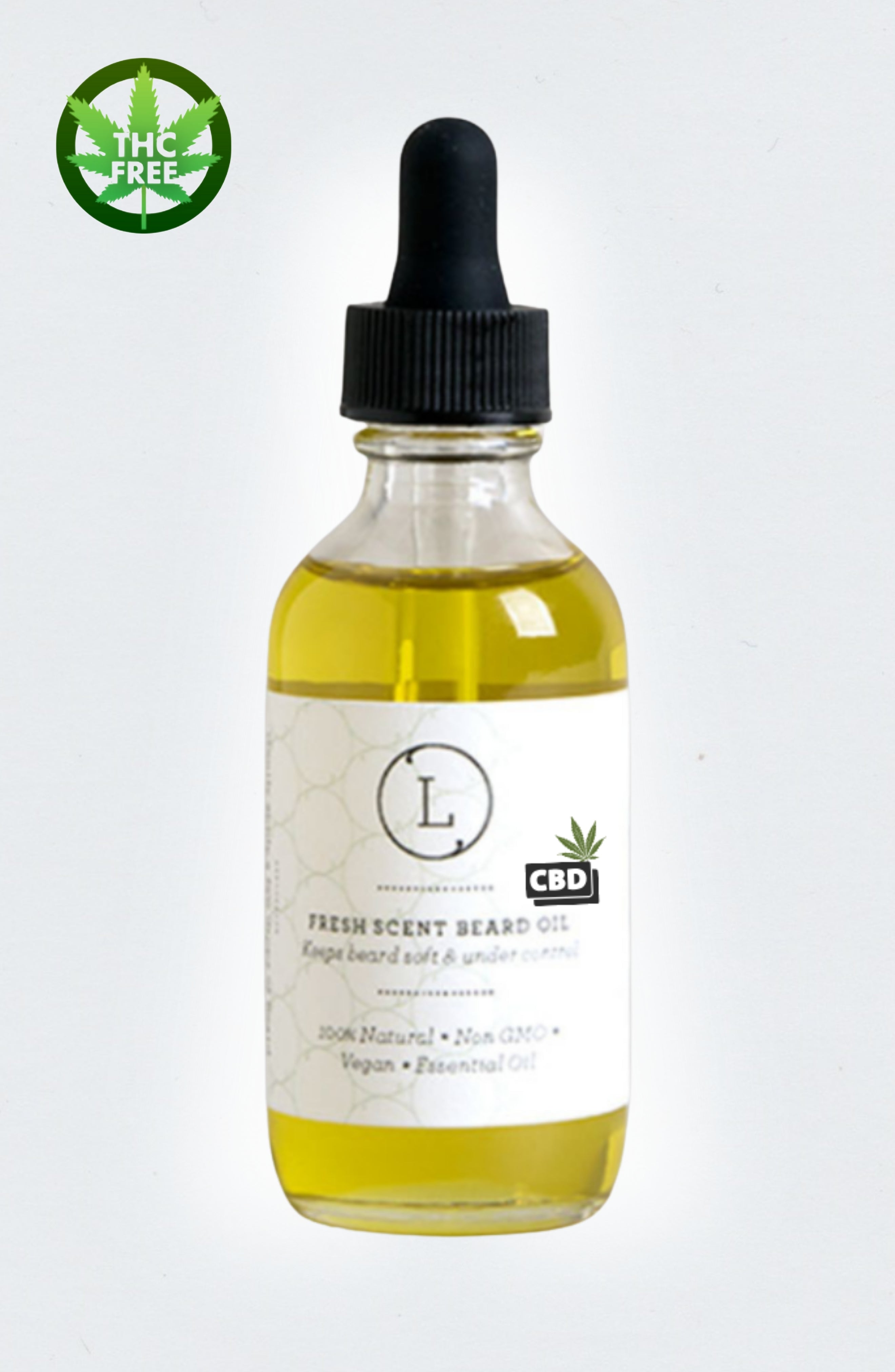 Natural Beard Oil with CBD - Beard Softener & Moisturizer (THC free)