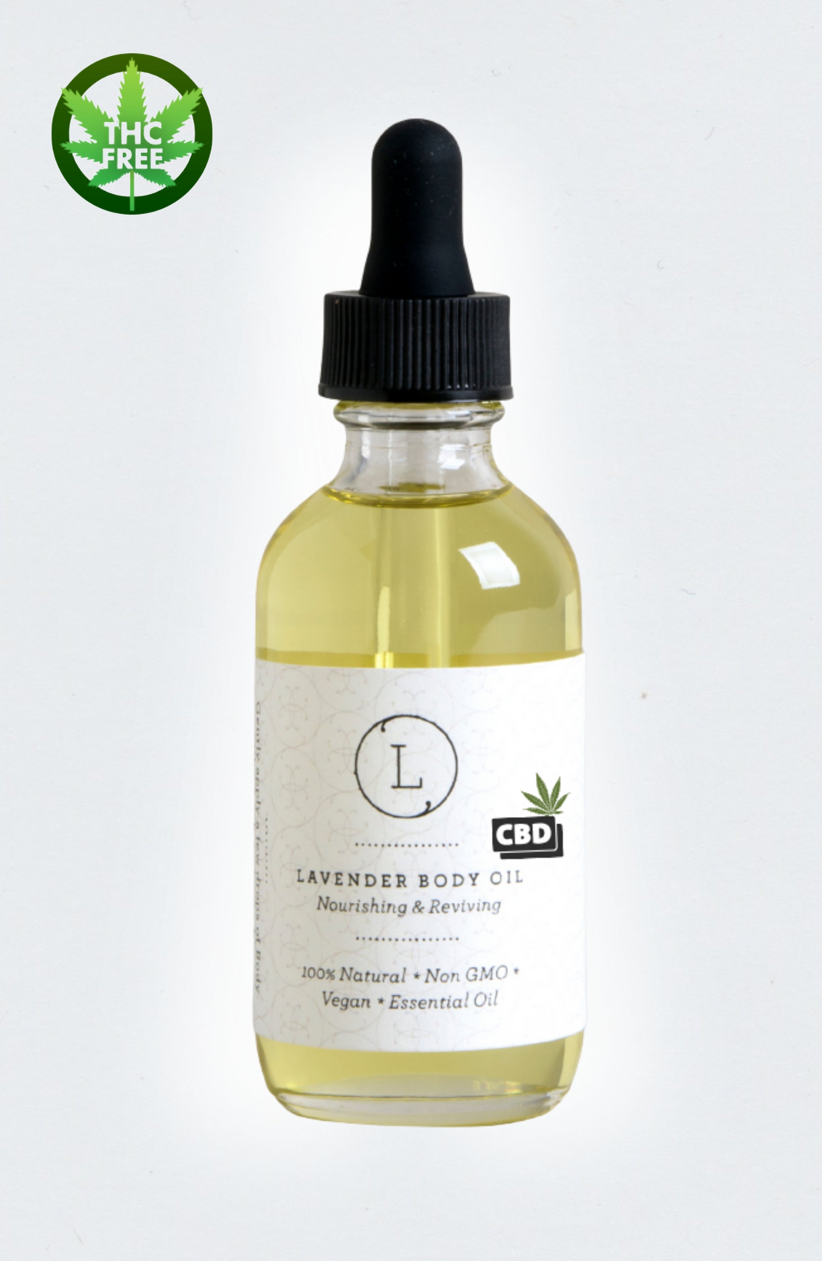 Natural Lavender Moisturizing Body Oil with CBD (THC free)