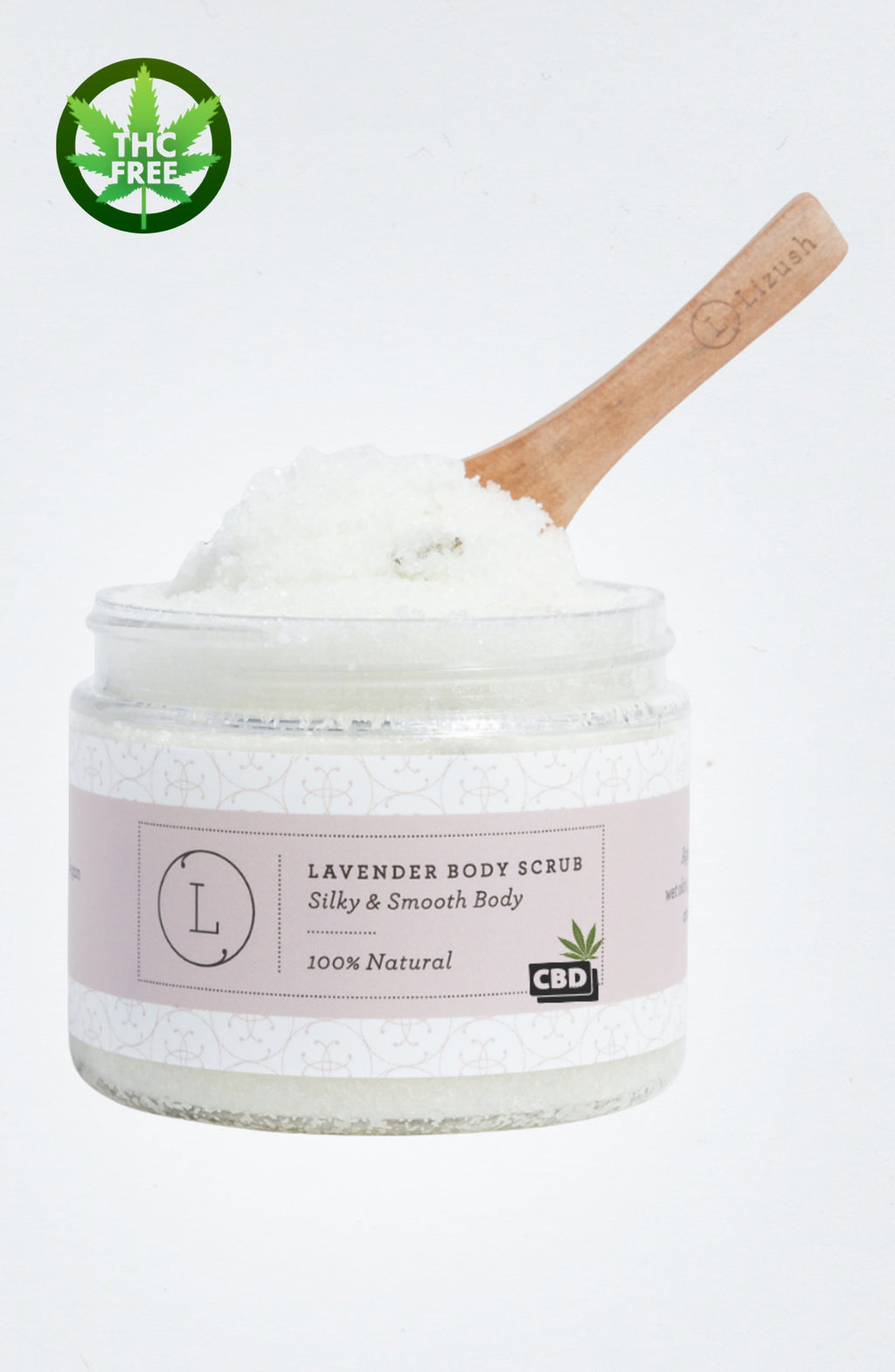 Natural Lavender Body Scrub with CBD (THC free)