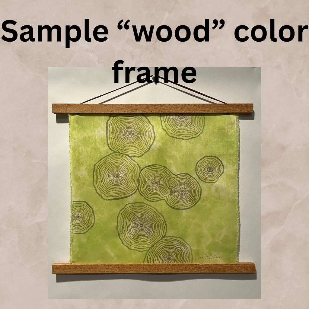Hand-Dyed Silk Wall Hanging  - Cloudy Summer Day