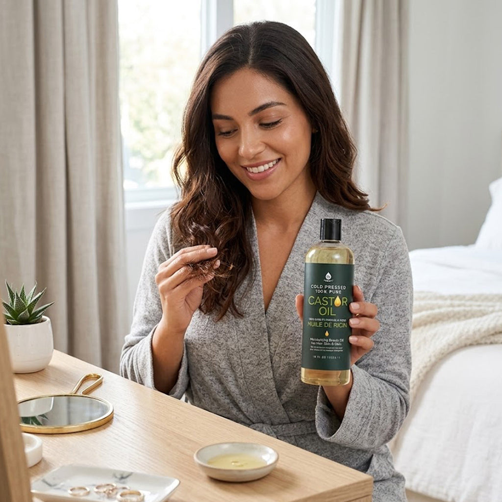 100% Pure Cold Pressed Castor Oil