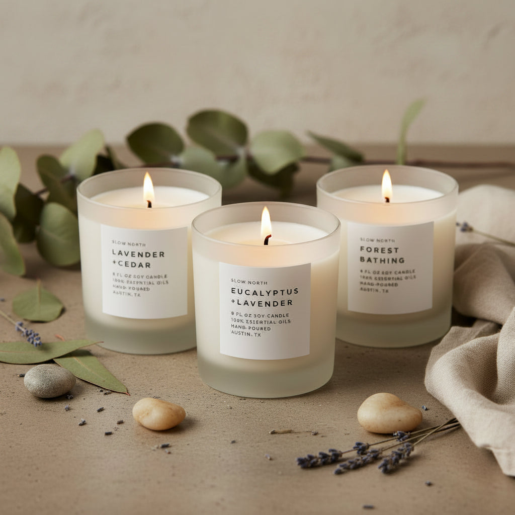 Calm & Grounded Trio Signature Candle Bundle