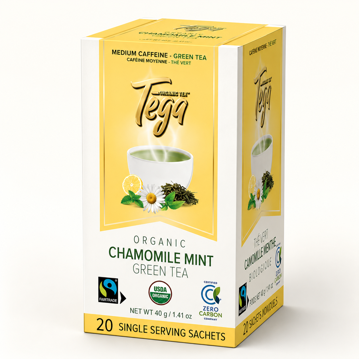 Chamomile Mint Green Tea with Citrus Organic Tea