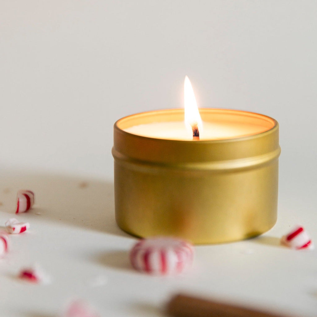 Cheer Soy Wax Candle - Cinnamon, Cypress & Peppermint