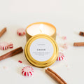 Cheer Soy Wax Candle - Cinnamon, Cypress & Peppermint