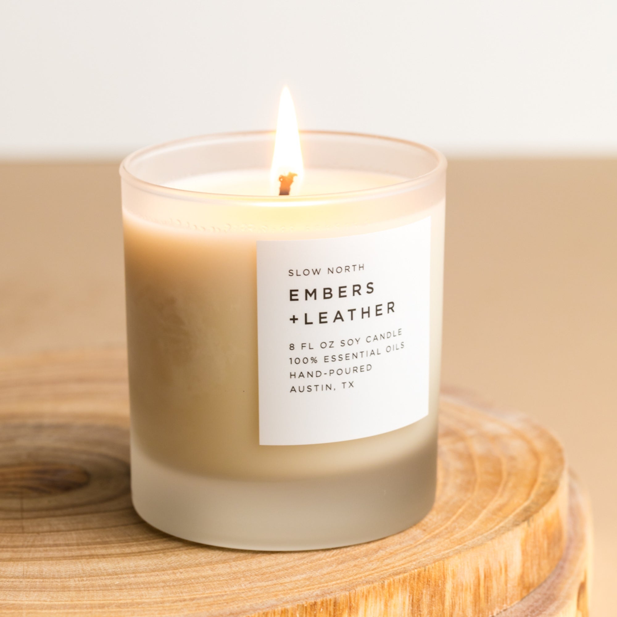 Embers & Leather Signature Candle (Vetiver, Cedar & Patchouli)