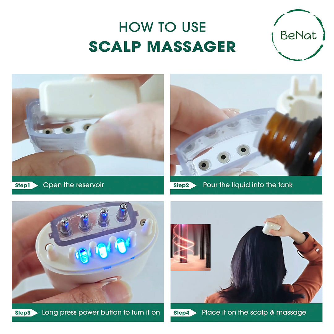 2-in-1 Electric Oil Applicator & Vibration Scalp Massager