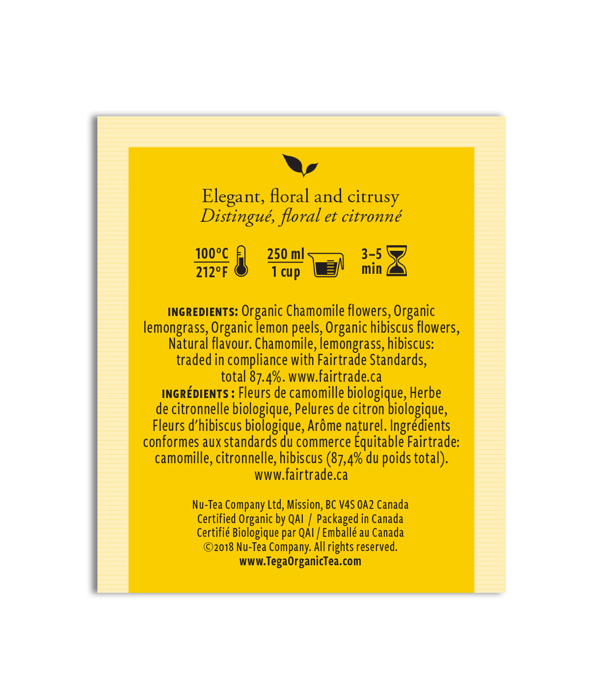 Chamomile Citrus Organic | 100 Tea Bags