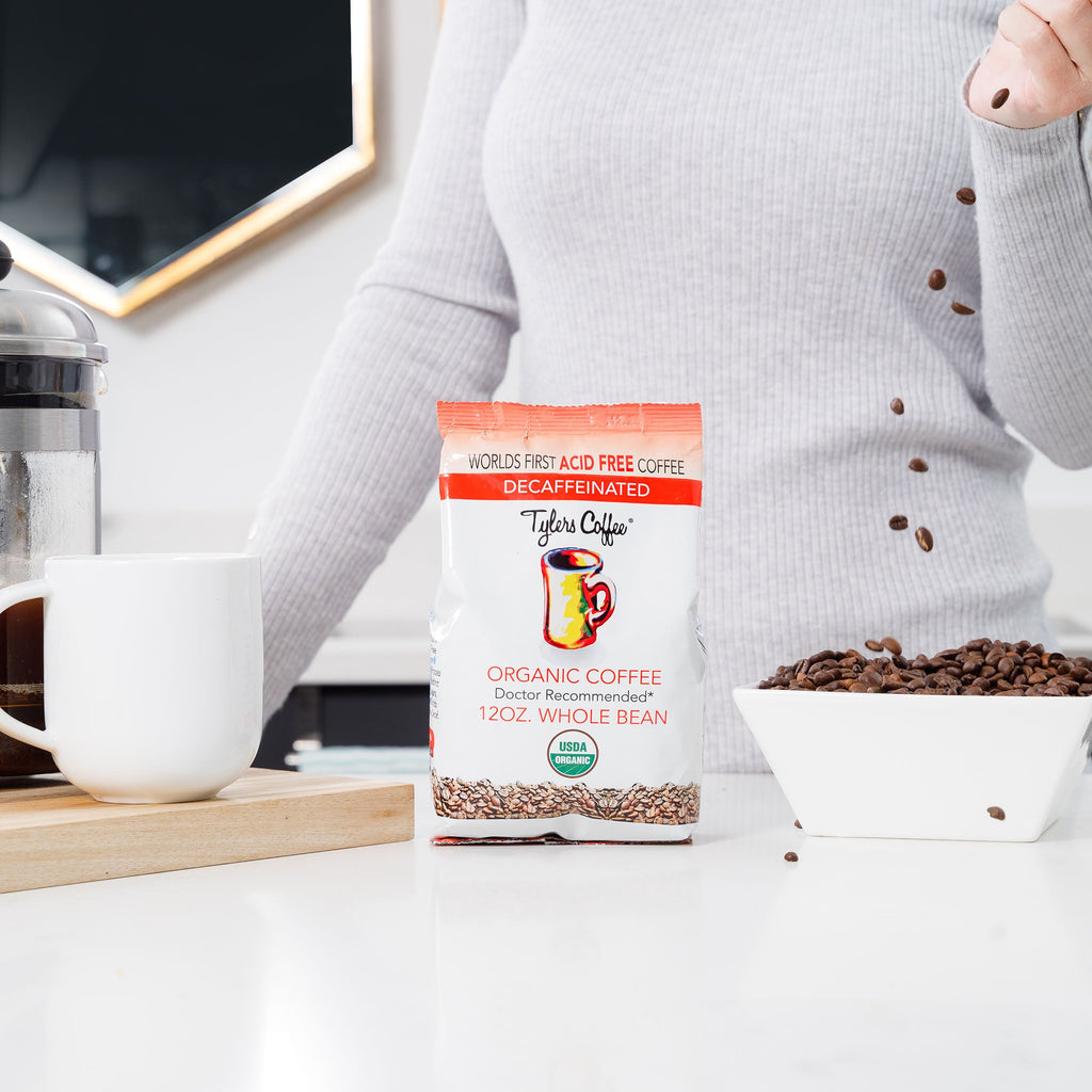 Acid-Free Whole Bean Coffee - Decaffeinated