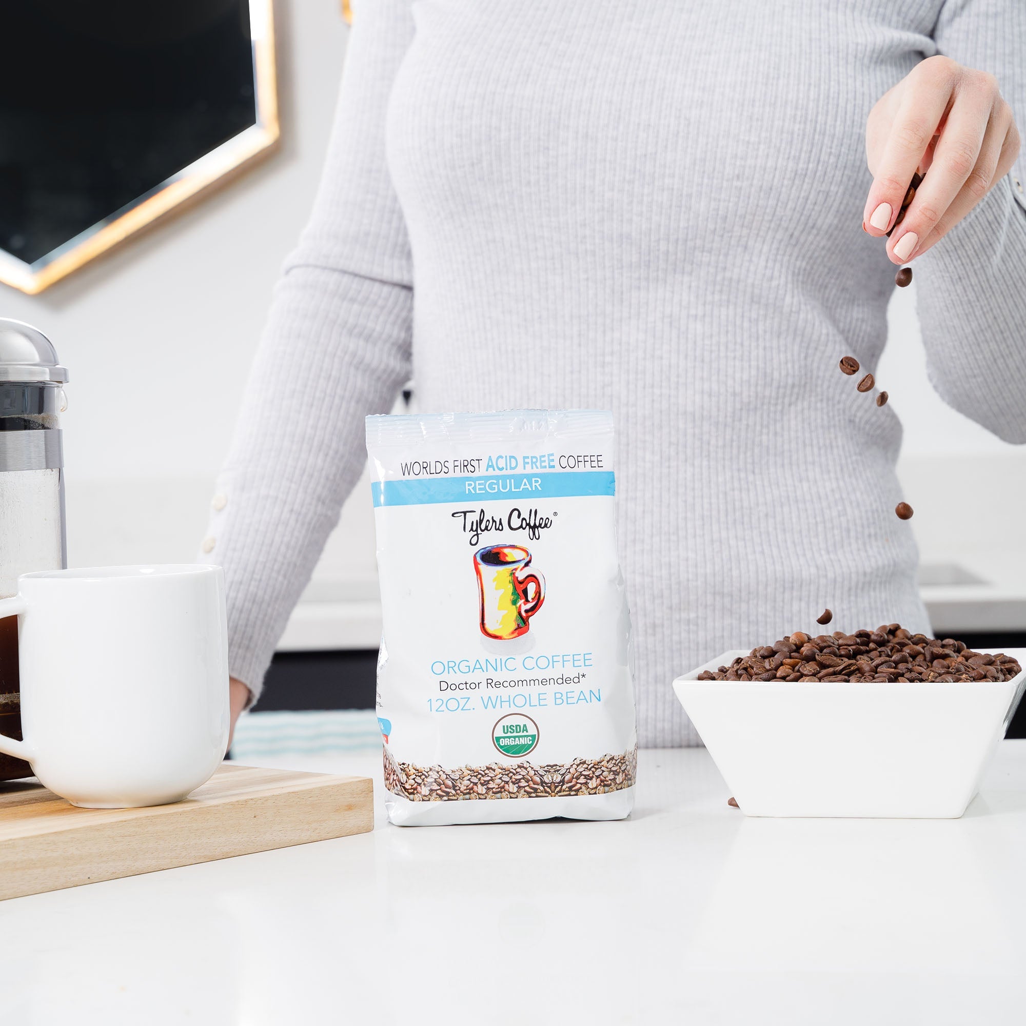 Acid-Free Whole Bean Coffee - Regular