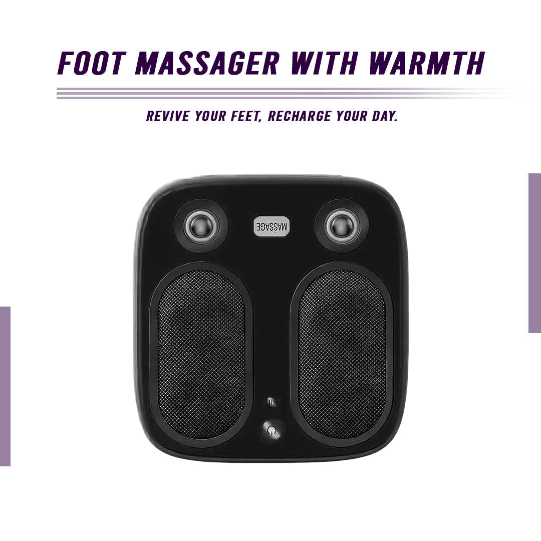 Stress & Pain Relief Foot Massager with Heat (Deep Tissue, Circulation & Relaxing)