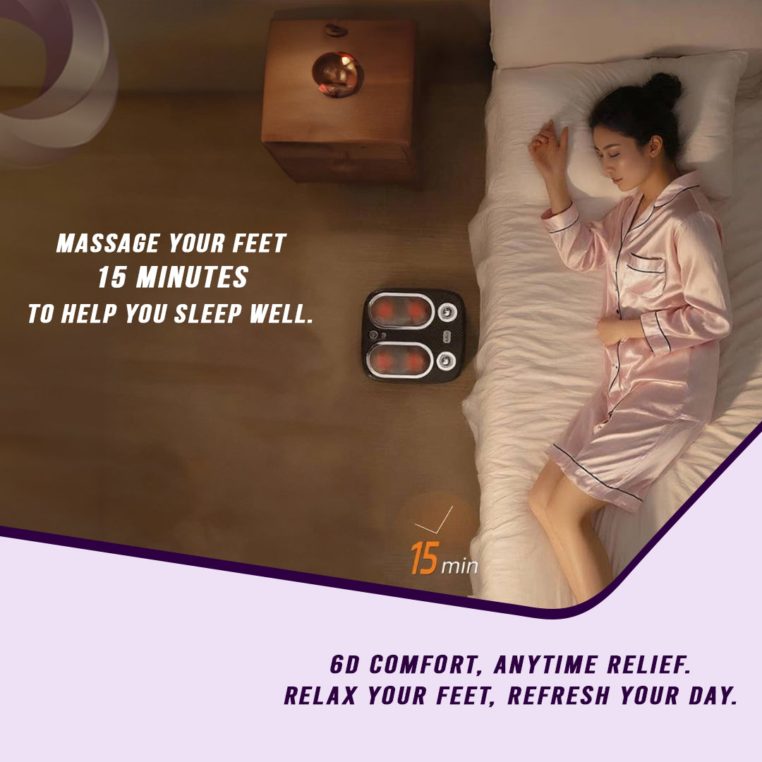 Stress & Pain Relief Foot Massager with Heat (Deep Tissue, Circulation & Relaxing)