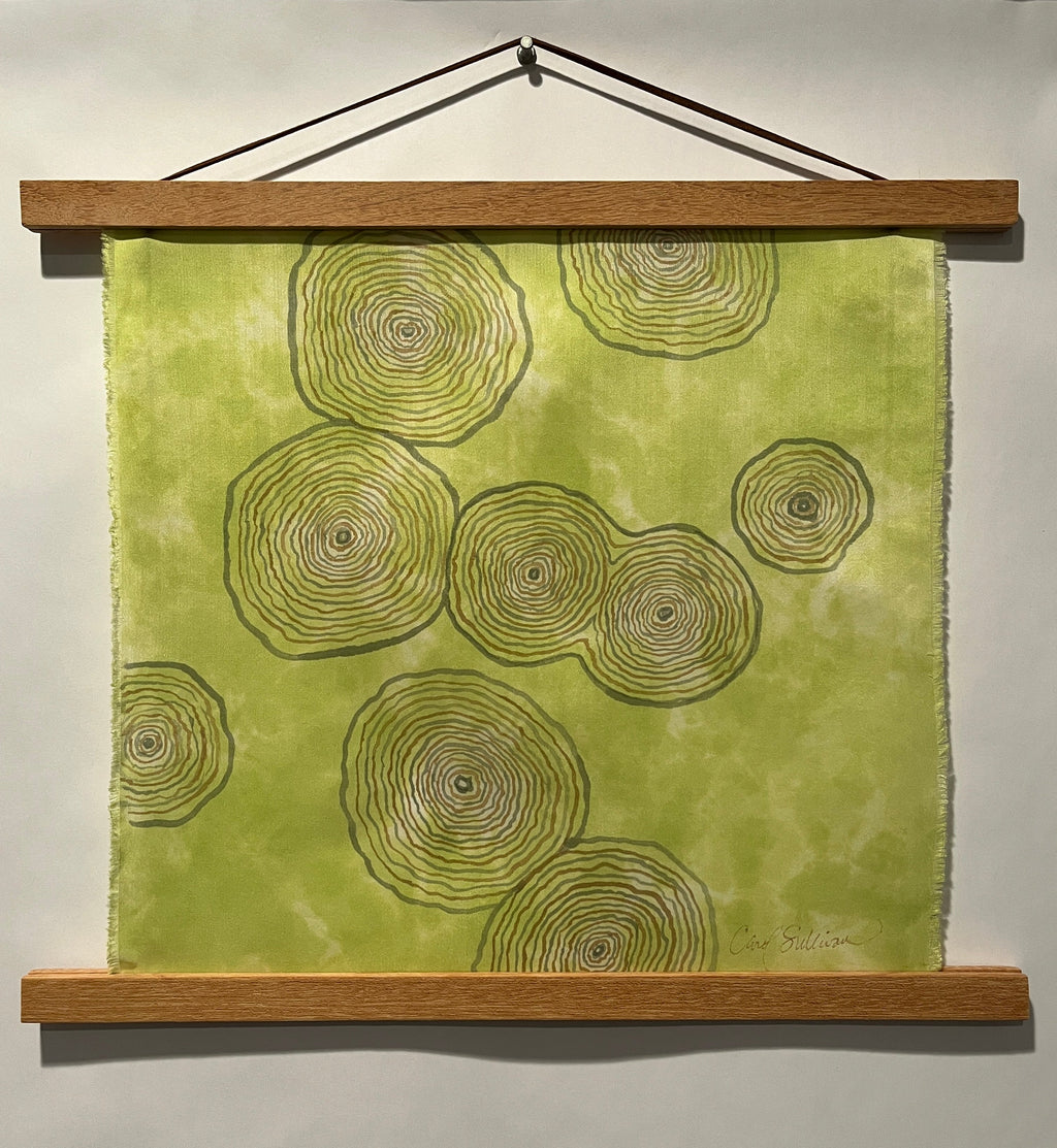 Painting on Silk - Spring Birch Life Story