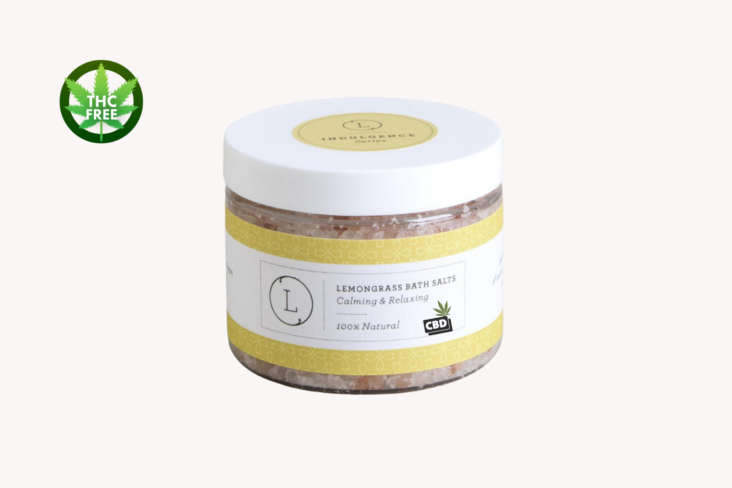 Natural Grapefruit Dead Sea Epsom & Himalayan Bath Salts with CBD (THC Free)