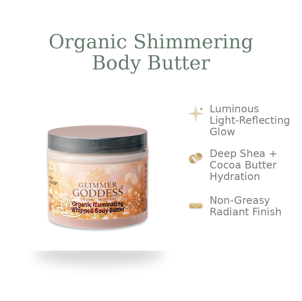 Organic Shimmer Body Butter – Radiant Deep Hydration