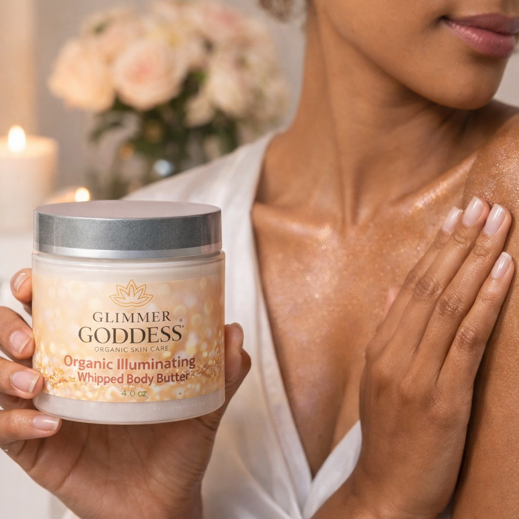Organic Shimmer Body Butter – Radiant Deep Hydration
