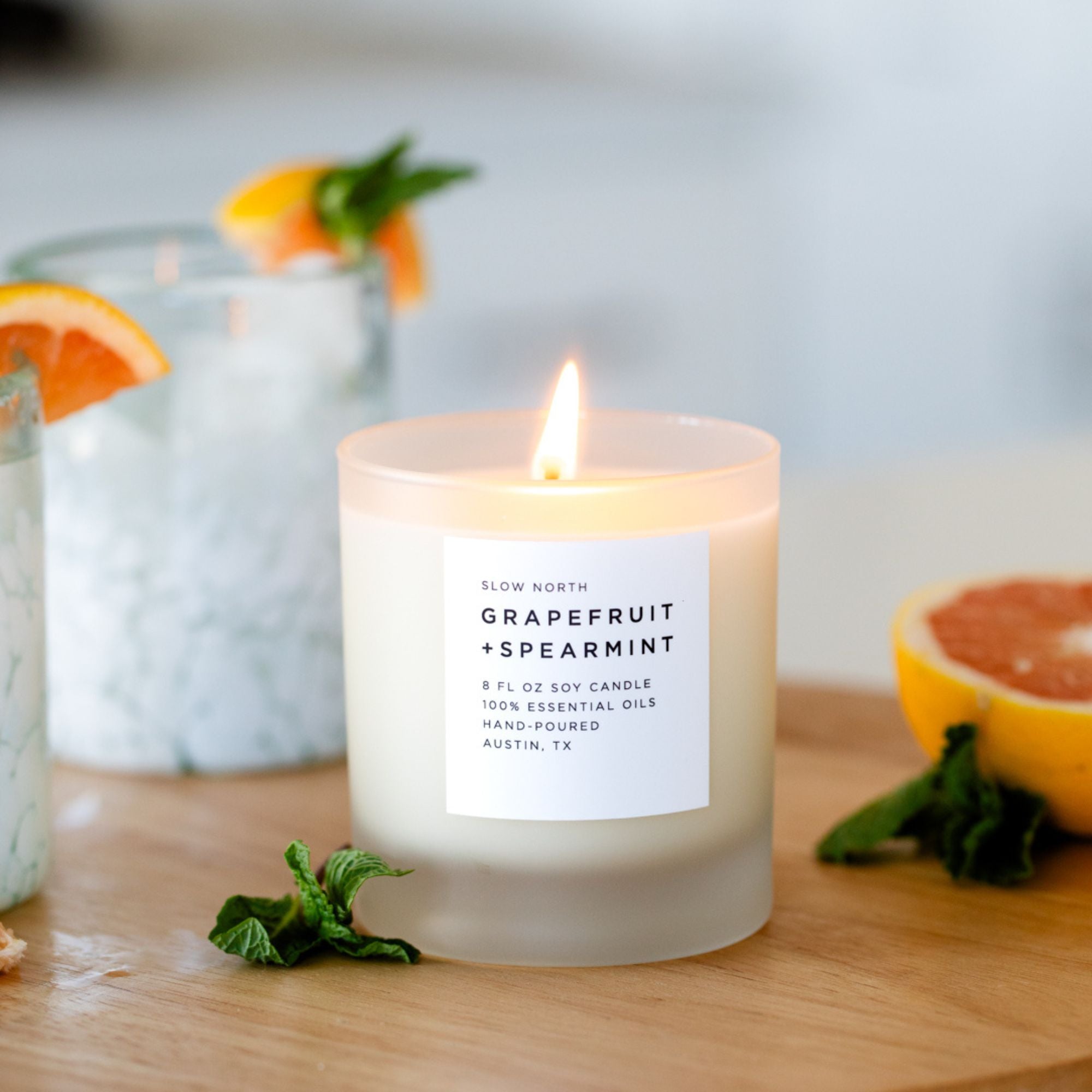 Grapefruit & Spearmint Signature Candle