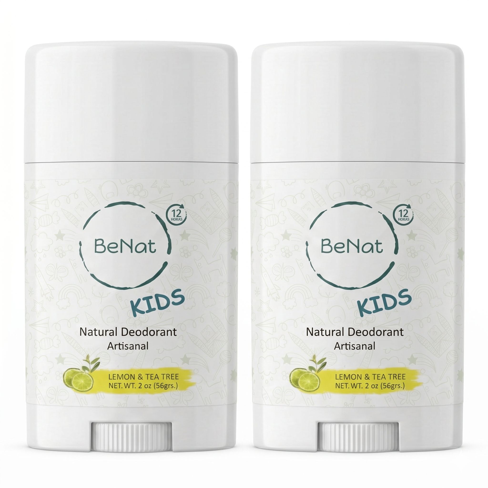 All-Natural Deodorants for Children & Teens (2-Pack)