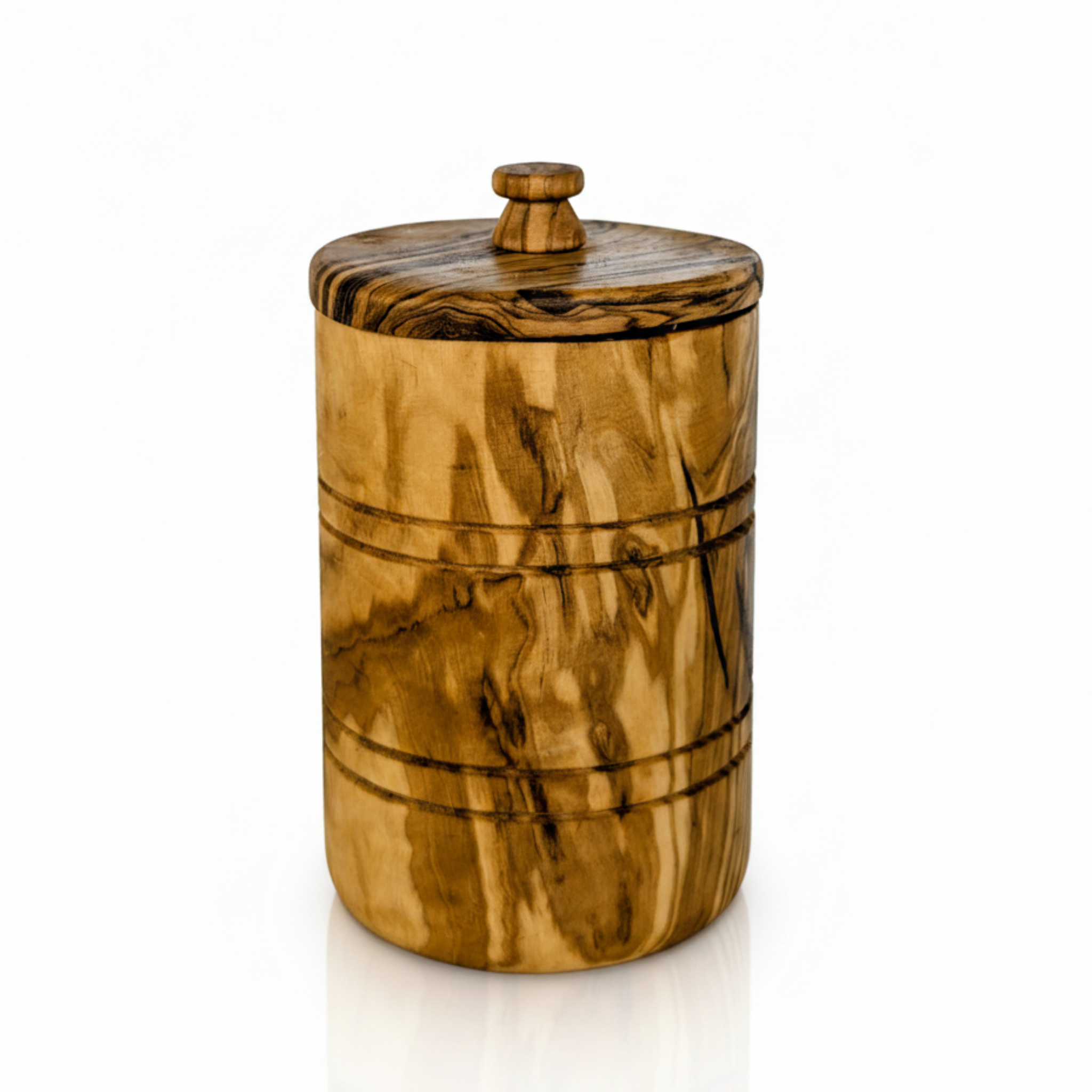 Olive Wood Jar with Lid
