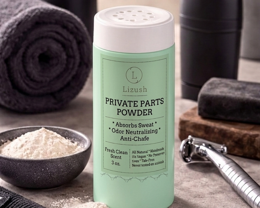 Talc-Free Natural Body Powder for Women & Men – Anti-Chafing, Moisture Absorbing, Odor Control, Aluminum-Free &Sensitive Skin Safe