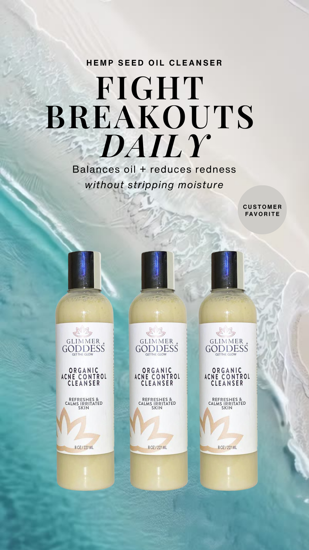 Organic Acne Cleanser | Gentle Face & Body Wash