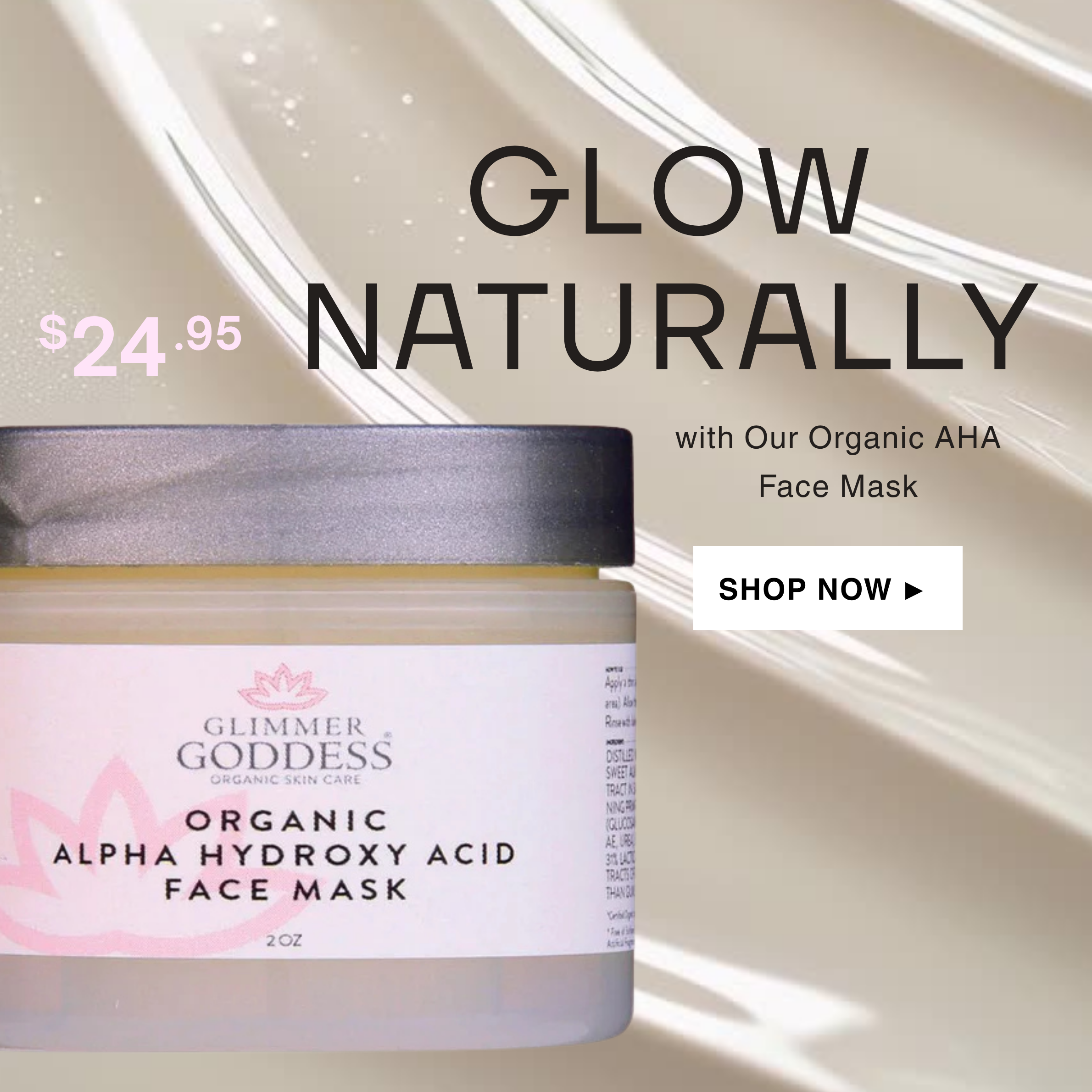 Organic Alpha Hydroxy Acid Face Mask