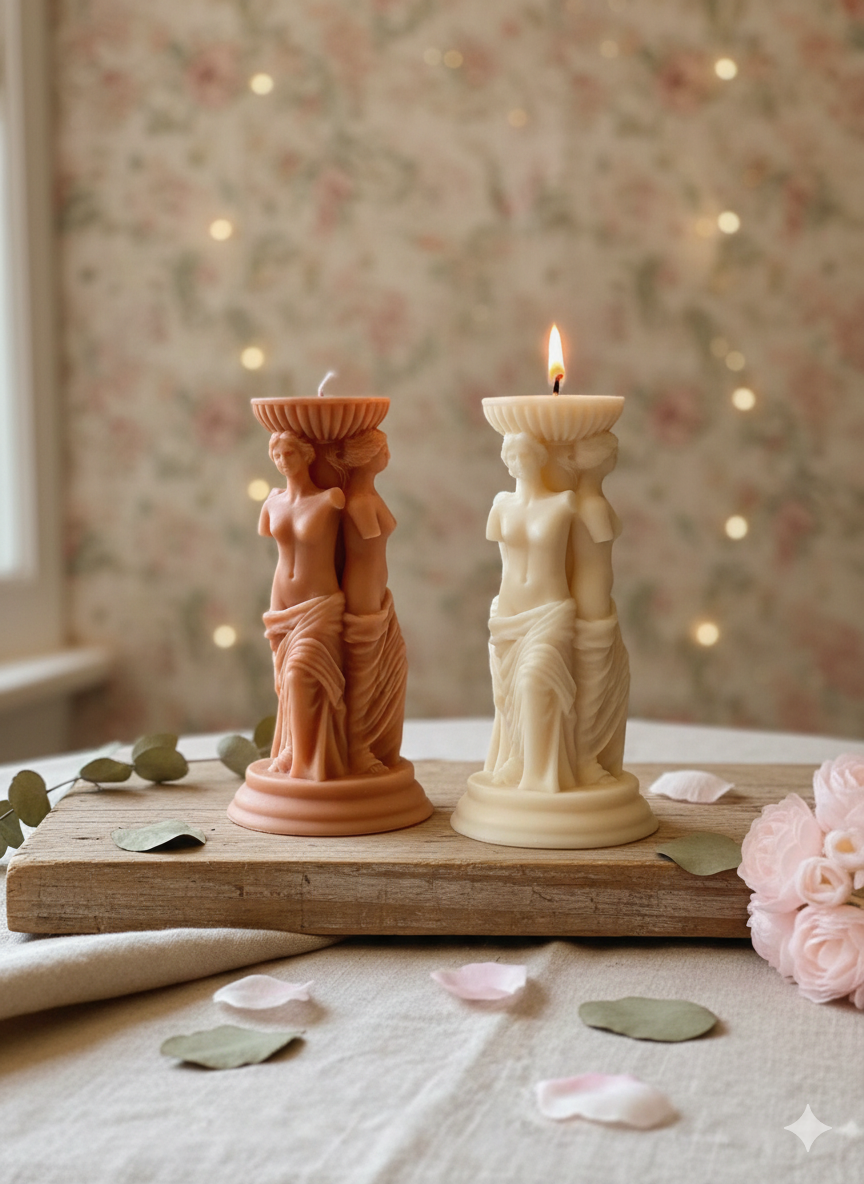 Goddess Sculpture Candle