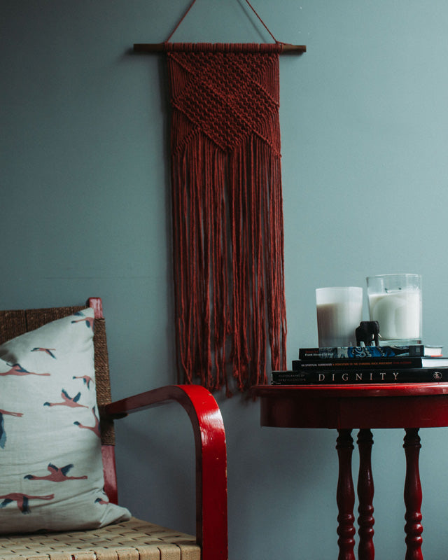Granada Macrame Wall Hang | Tile Red