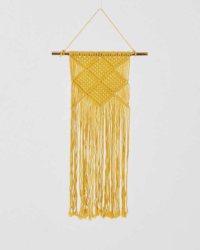 Granada Macrame Wall Hang | Yellow
