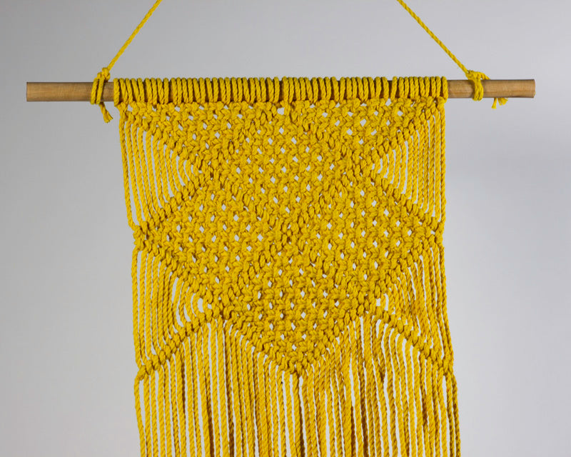 Granada Macrame Wall Hang | Yellow