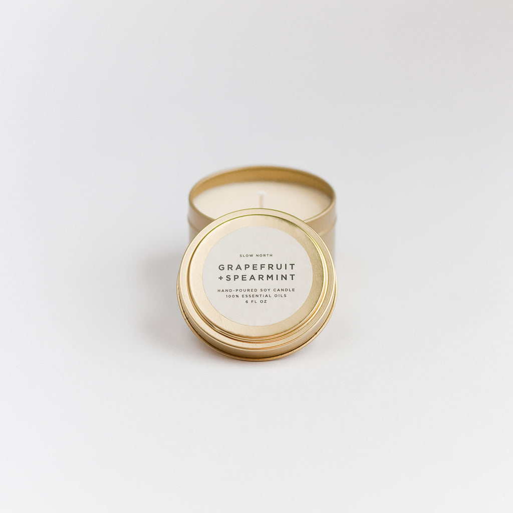Grapefruit & Spearmint Soy Wax Candle