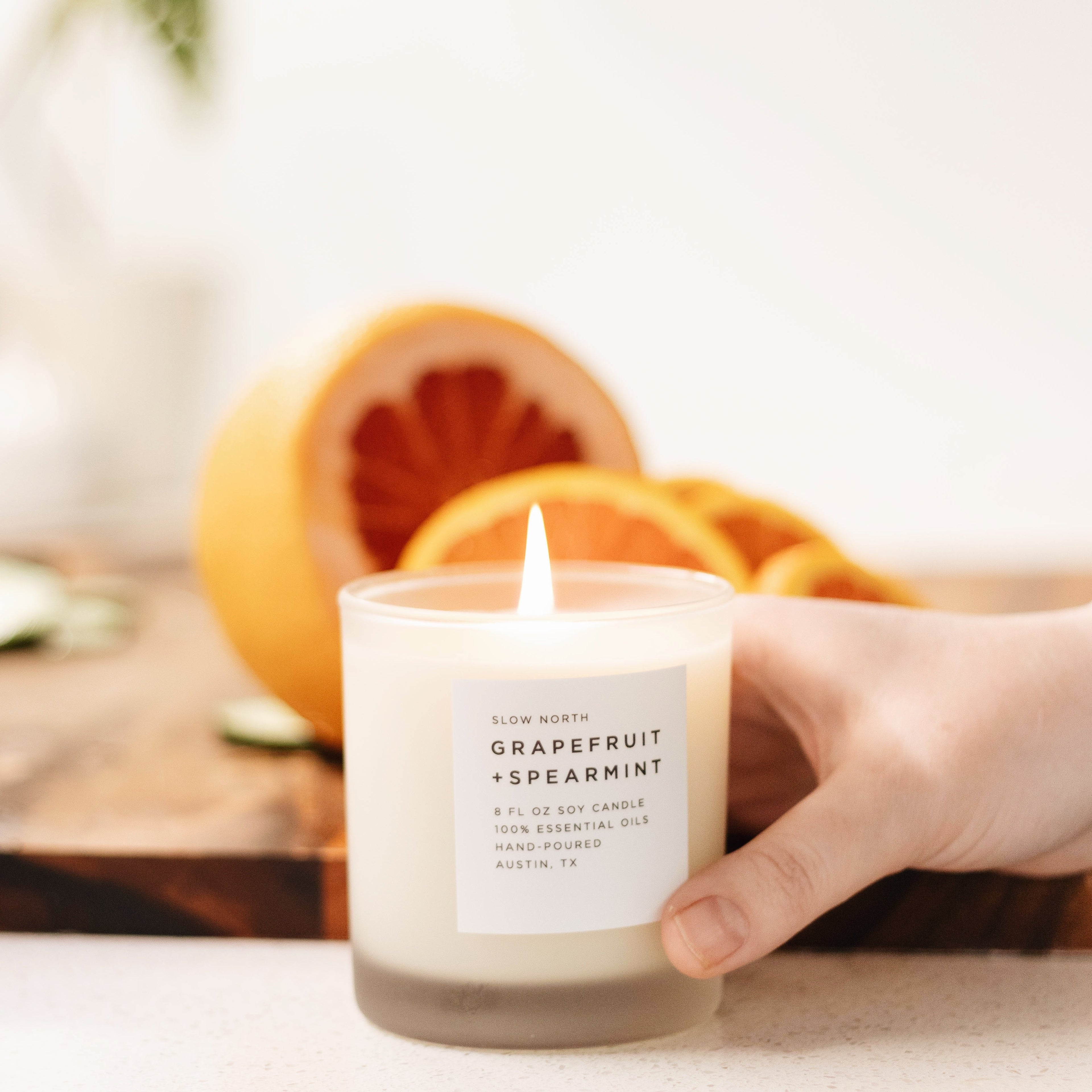 Grapefruit & Spearmint Signature Candle