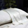 Lightest Ivory Silk Pillowcase with Envelope Closure (King)