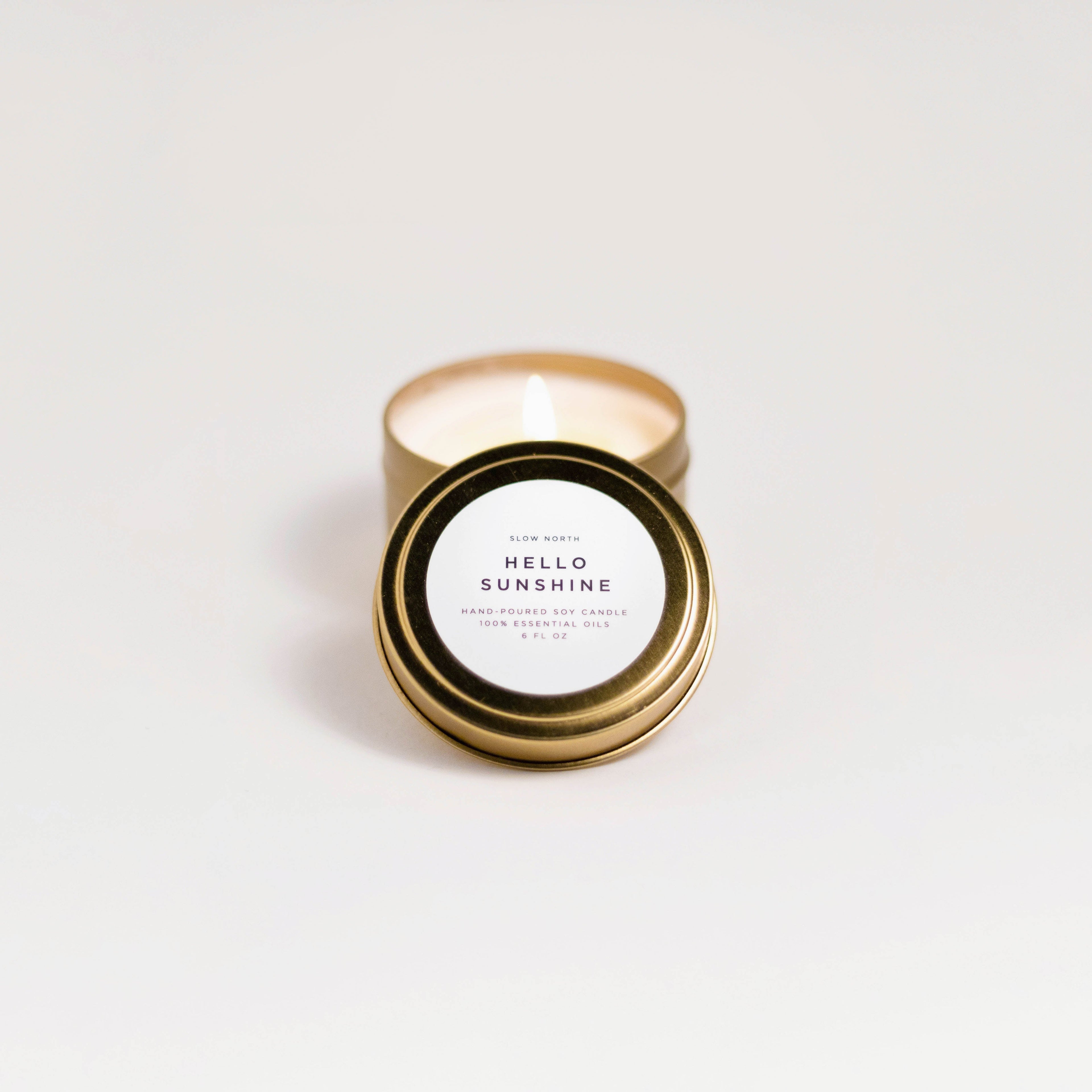Hello Sunshine Soy Wax Candle (Grapefruit, Geranium & Lime)