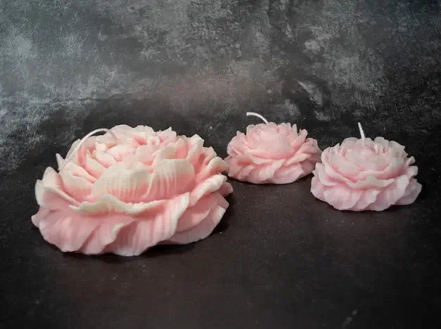 Huge Peony Candle