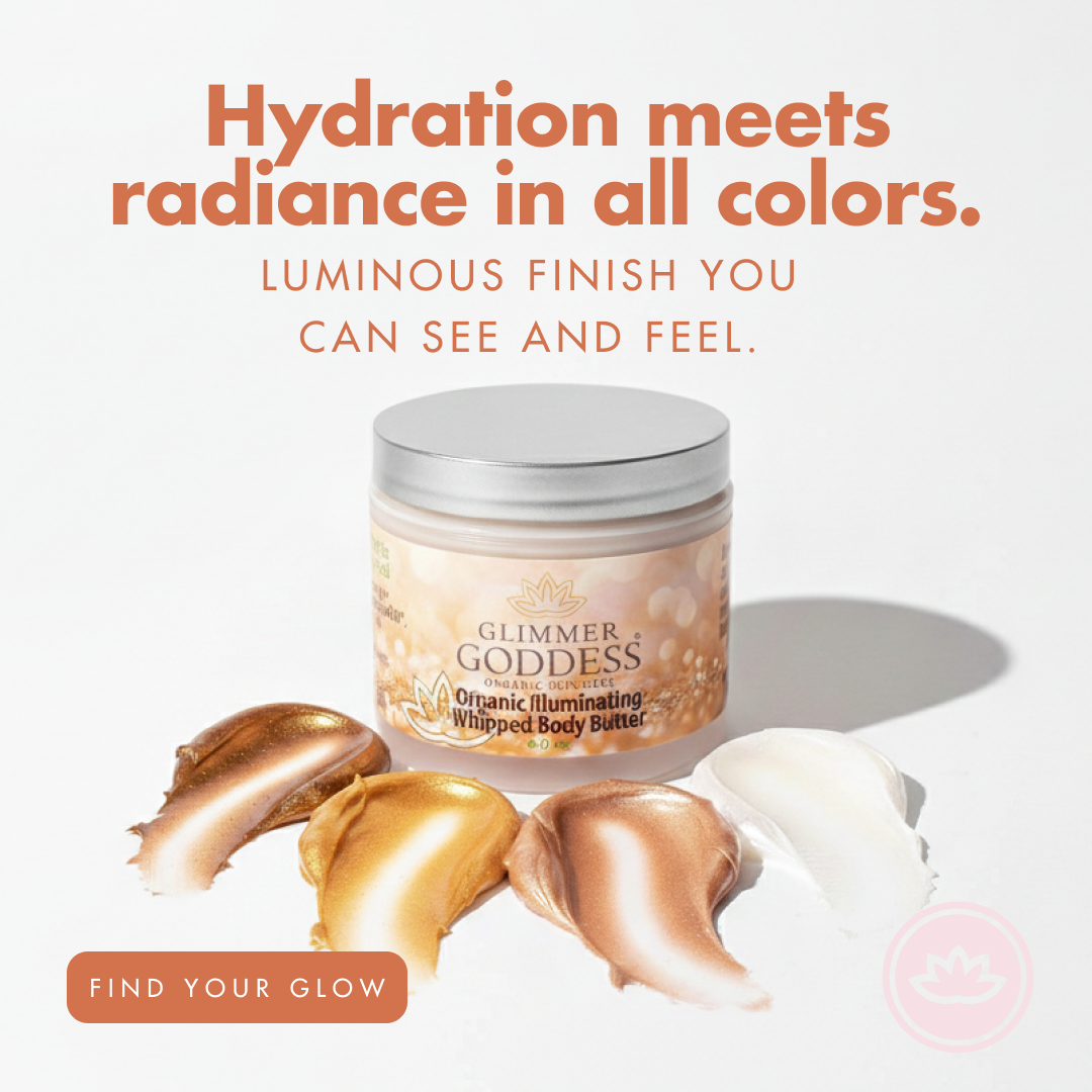 Organic Shimmer Body Butter – Radiant Deep Hydration