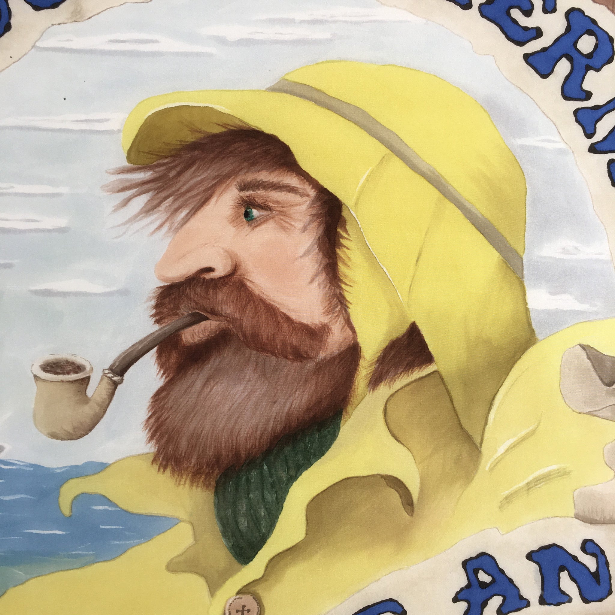 Painting on Silk - Save Our Fishermen